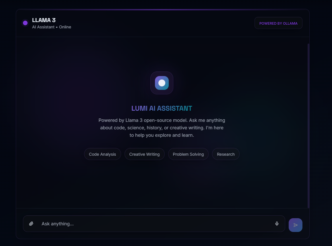 Lumi AI Chat Interface
